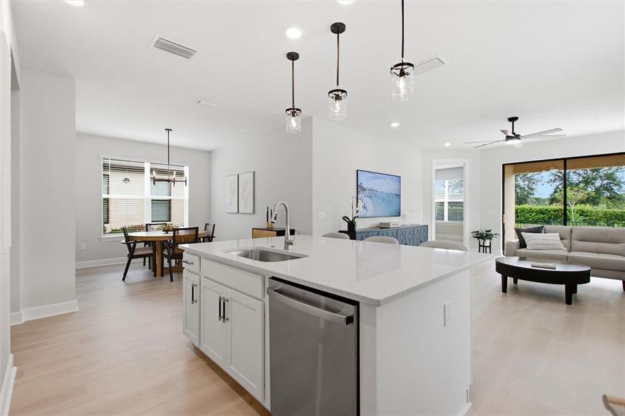 Furnished interior view inside a new home in , Poinciana (Image 9).