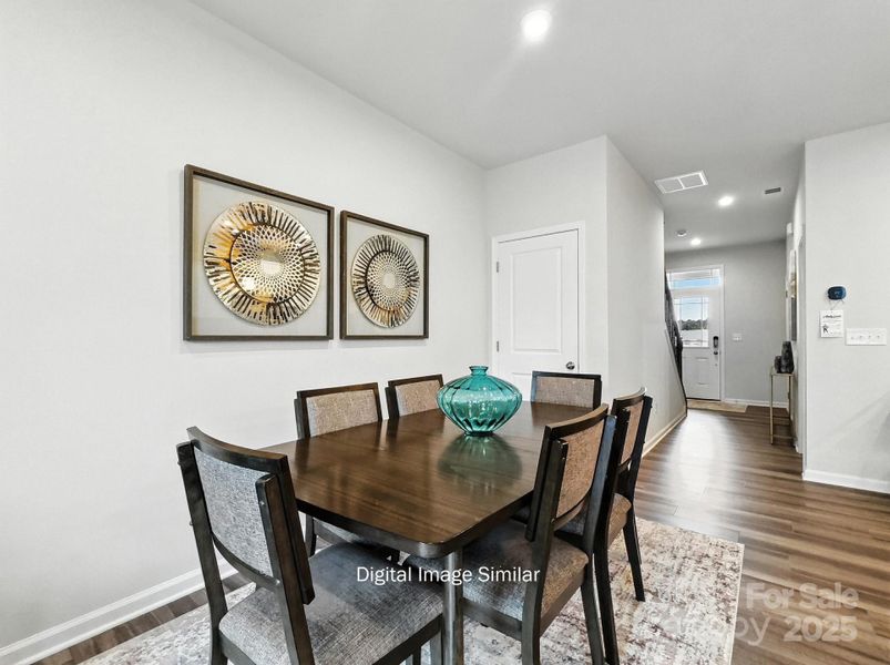 Furnished interior view inside a new home in Bailey Run, Charlotte (Image 23). Furnished interior view inside a new home in Bailey Run, Charlotte (Image 23).