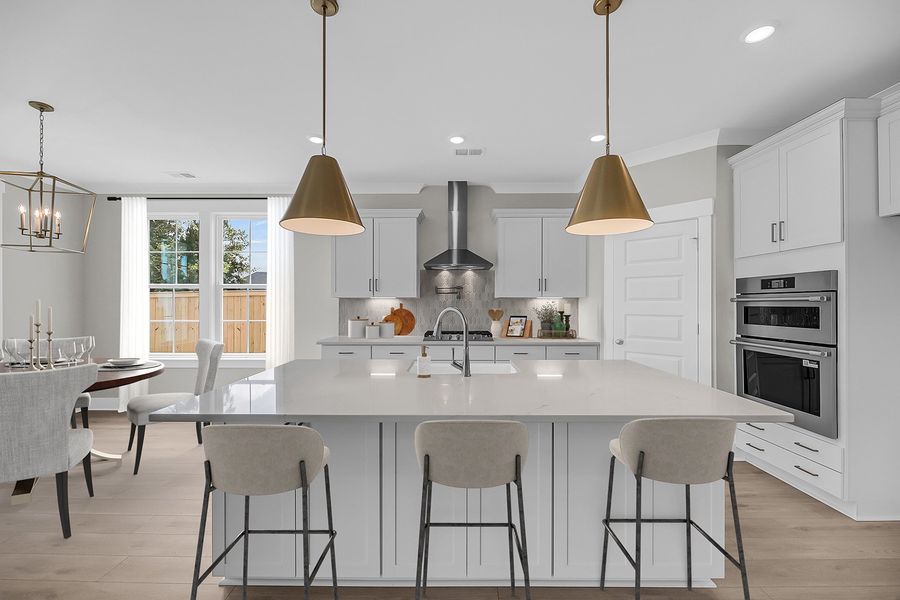 Representative furnished interior of a home built from the Bates II - Vanguard Collection by Mungo Homes in Scotts Hill Village, Wilmington (Image 3).
