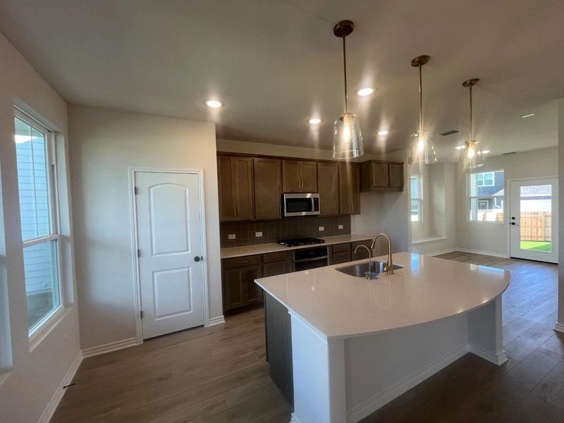 Furnished interior view inside a new home in Lariat, Liberty Hill (Image 4).
