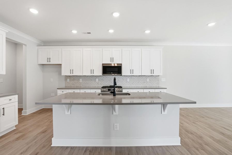 Furnished interior view inside a new home in Blythe Mill Townhomes, Waxhaw (Image 8). Furnished interior view inside a new home in Blythe Mill Townhomes, Waxhaw (Image 8).