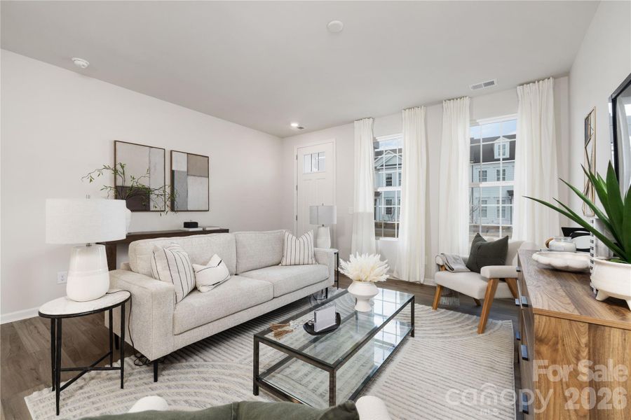 Furnished interior view inside a new home in Edgewood Preserve, Huntersville (Image 24). Furnished interior view inside a new home in Edgewood Preserve, Huntersville (Image 24).