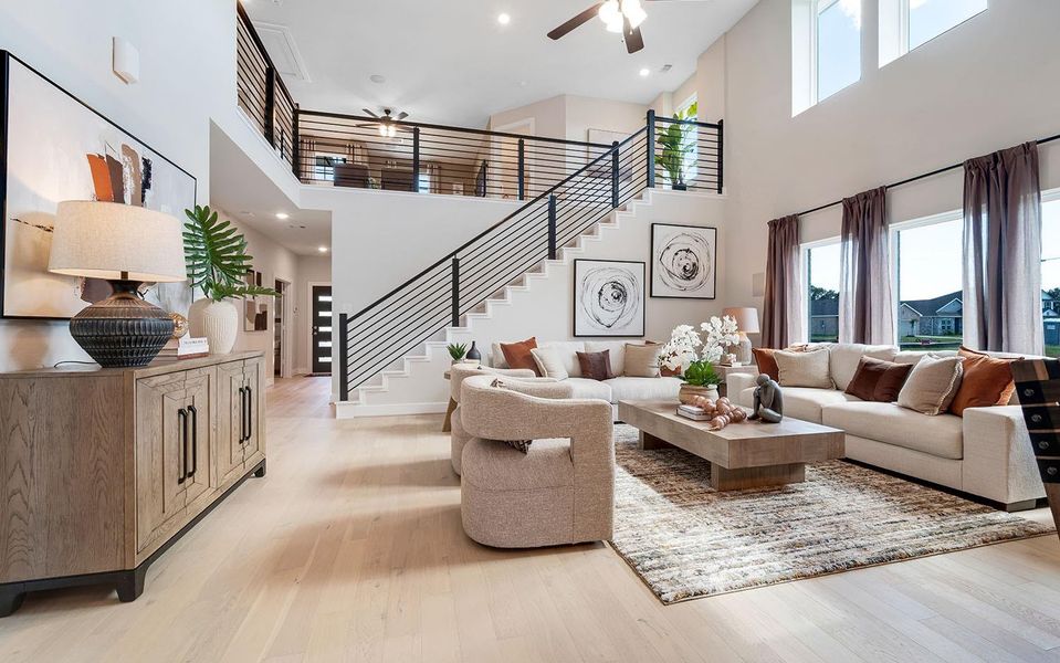 Furnished interior view inside a new home in Steed Landing, Texas City (Image 19).