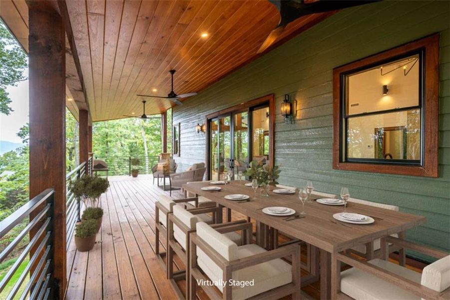 Exterior details and patio area of a home in , Young Harris (Image 33).