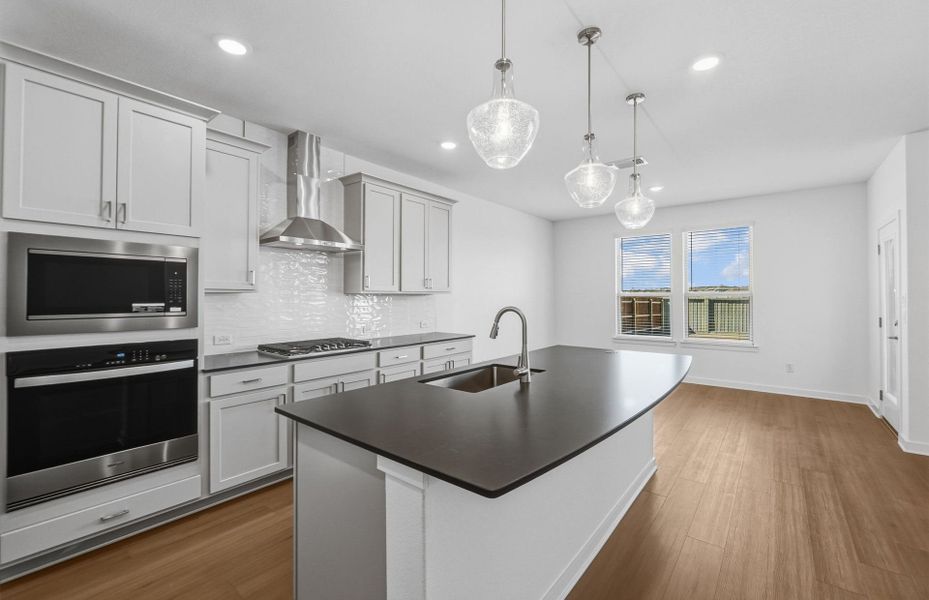 Furnished interior view inside a new home in Santa Rita Ranch, Liberty Hill (Image 12).