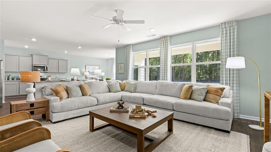 Furnished interior view inside a new home in Jackson Landing, Jefferson (Image 6).