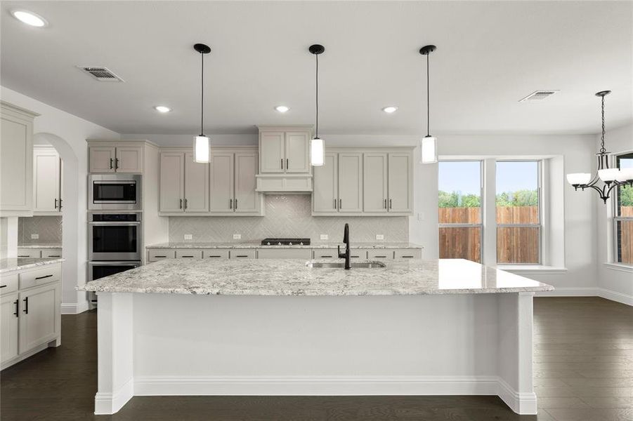 Furnished interior view inside a new home in Lovers Landing, Forney (Image 8). Furnished interior view inside a new home in Lovers Landing, Forney (Image 8).