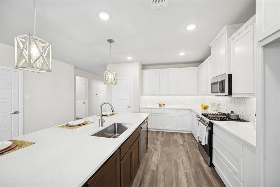 Furnished interior view inside a new home in South Pointe Manor Series, Mansfield (Image 6).