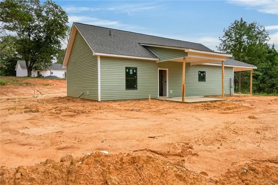 Exterior details and patio area of a home in , Rockmart (Image 2). Exterior details and patio area of a home in , Rockmart (Image 2).