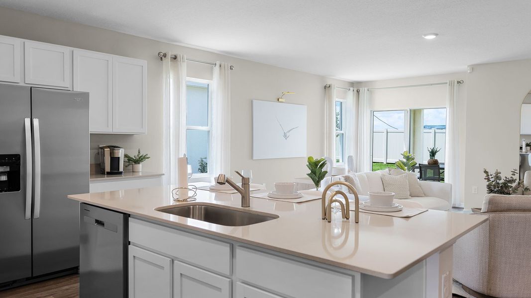 Furnished interior view inside a new home in Sun N Lake, Sebring (Image 8).