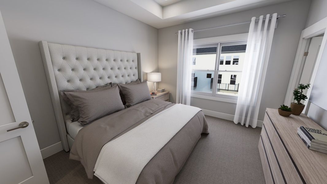 Representative furnished interior of a home built from the Atlas - Midtown Collection by Baker Residential in Atwater Station - Midtown Collection, Fuquay Varina (Image 12).