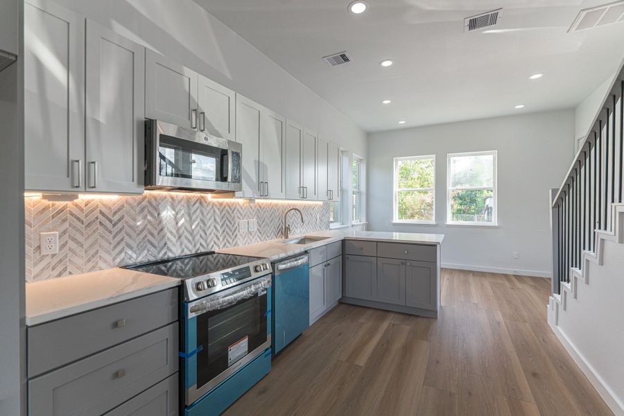 Furnished interior view inside a new home in , Houston (Image 13). Furnished interior view inside a new home in , Houston (Image 13).