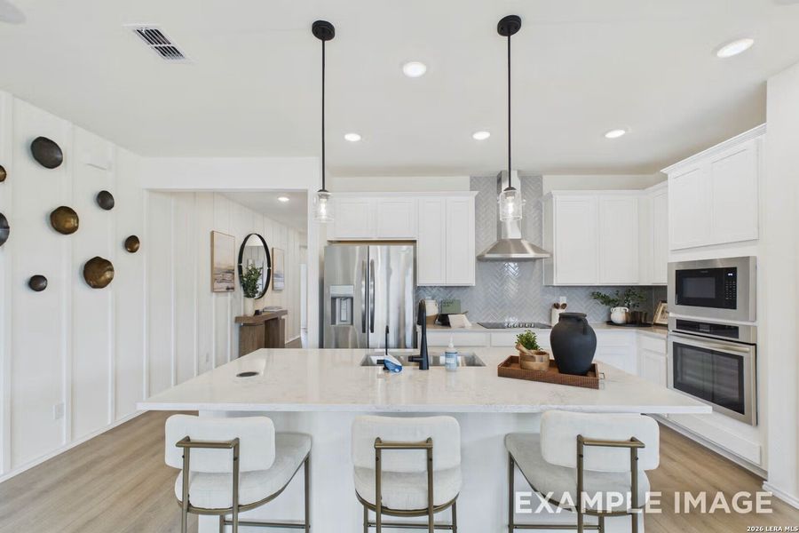Furnished interior view inside a new home in Morgan Meadows, San Antonio (Image 24).
