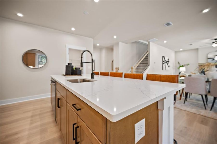 Furnished interior view inside a new home in The Paddocks at Doc Hughes, Buford (Image 12).