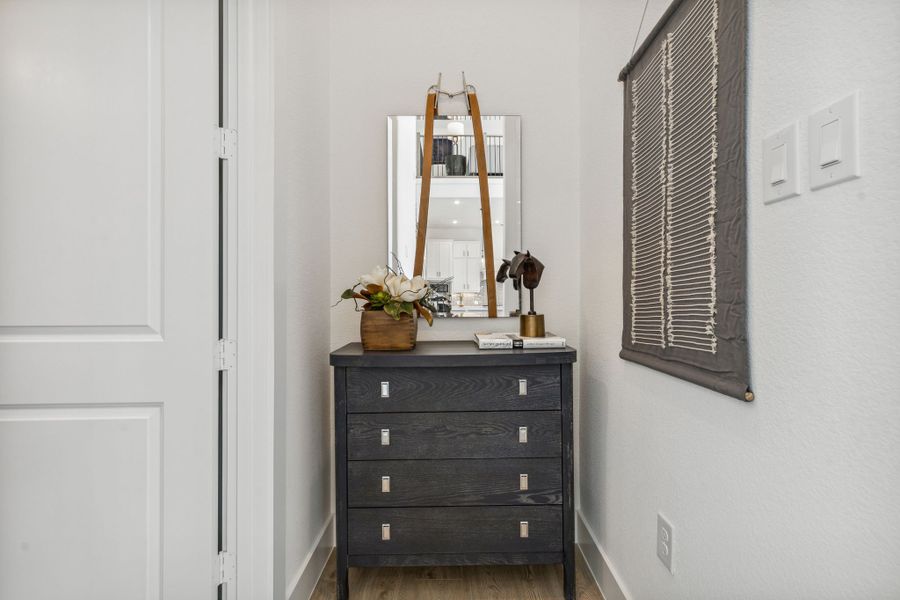 Representative furnished interior of a home built from the Grant by Centre Living Homes in Newman Village Townhomes, Frisco (Image 24).