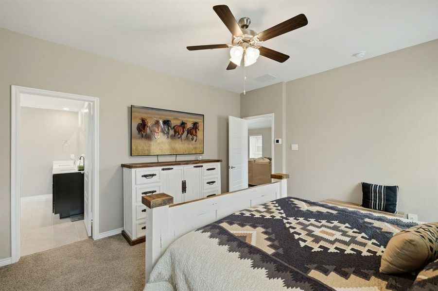Furnished interior view inside a new home in , Fate (Image 6).