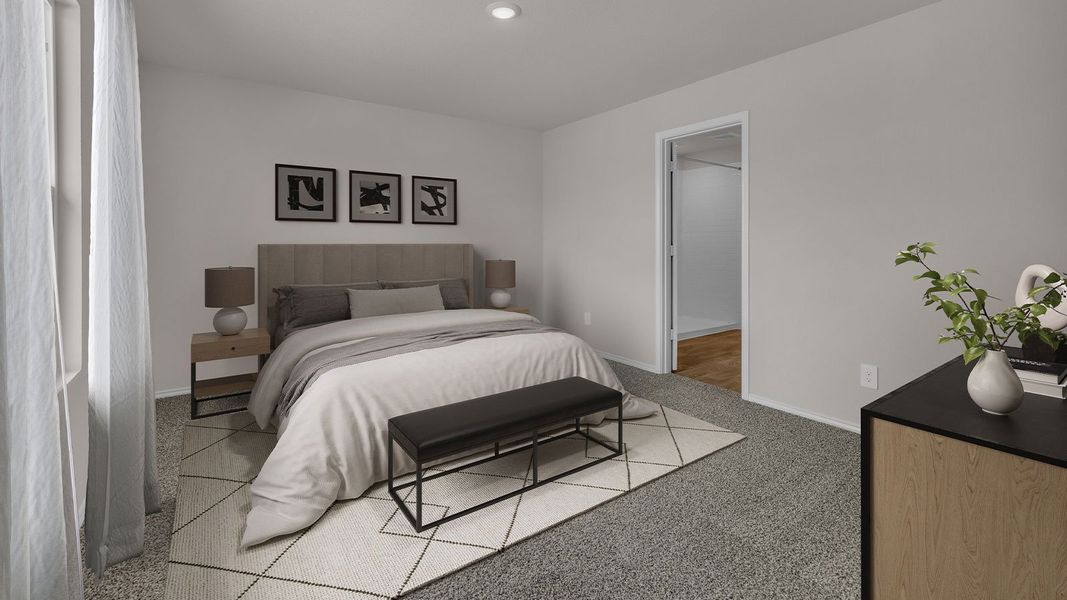 Furnished interior view inside a new home in Sunset Oaks, Maxwell (Image 9).