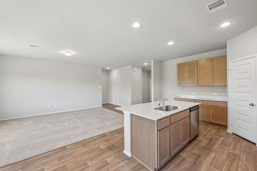 Furnished interior view inside a new home in Harrington Trails, New Caney (Image 9).