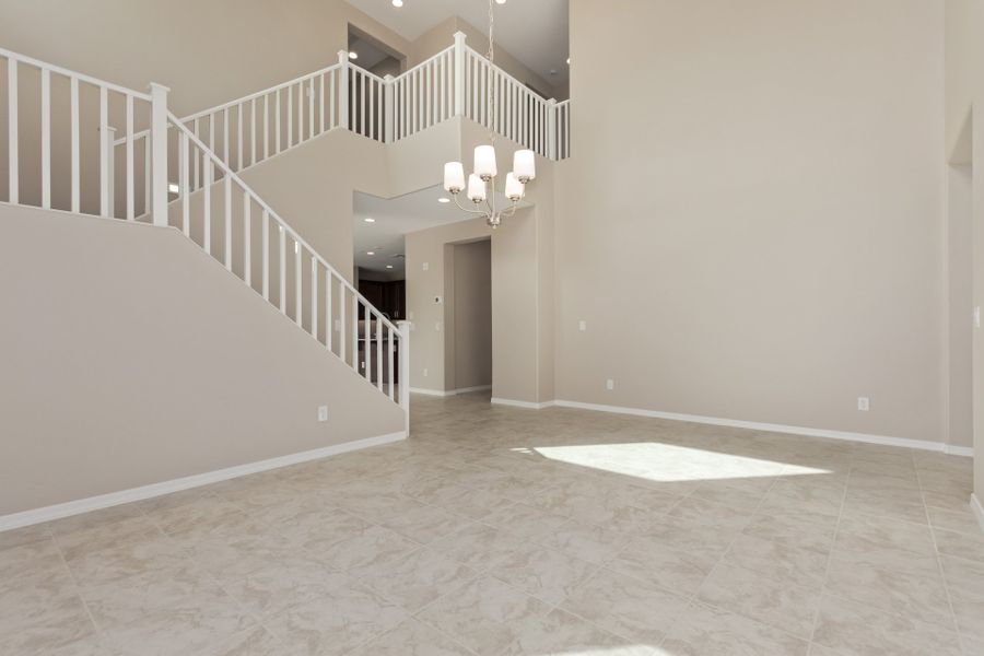 Representative unfurnished interior of a home built from the Turquoise by Taylor Morrison in Tierra Montana Encore Collection, Laveen (Image 54).