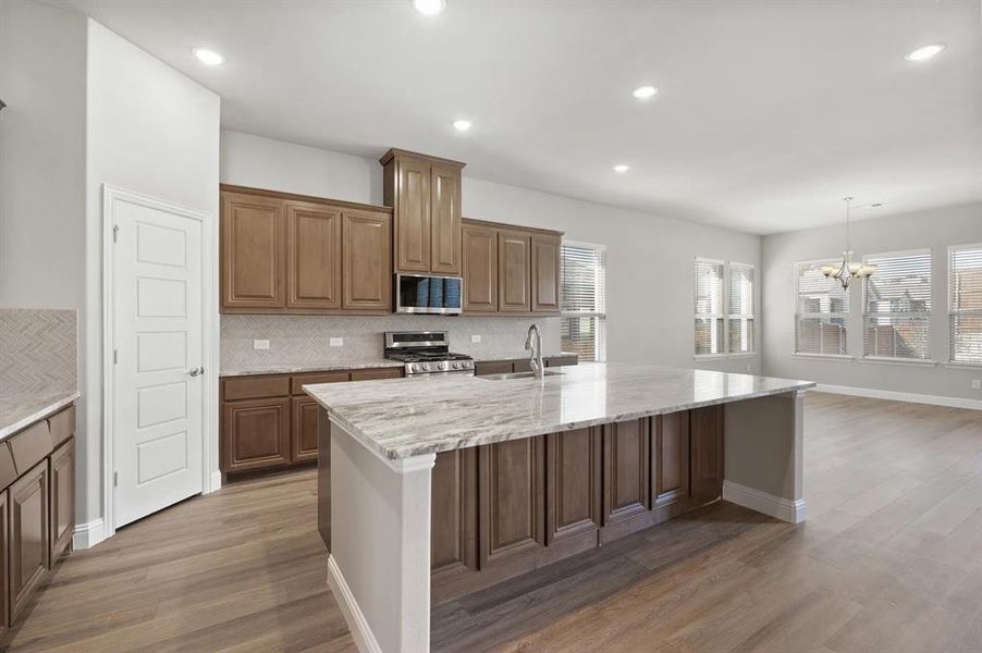 Furnished interior view inside a new home in Estates At Baker Park, Sherman (Image 8).