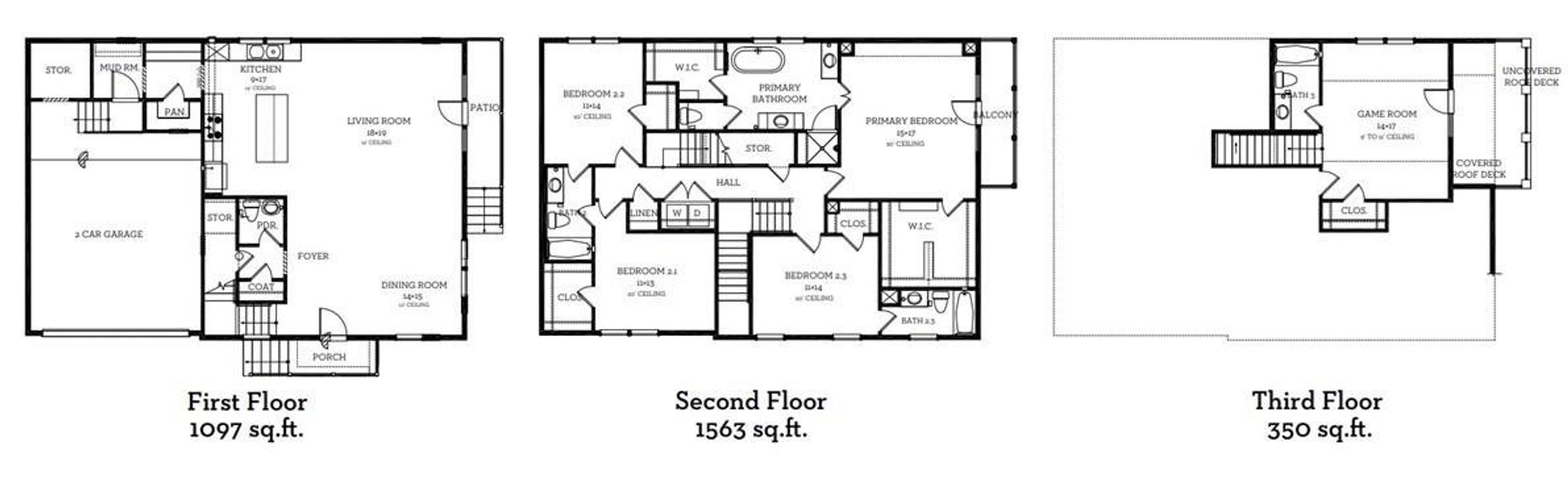 The floor plan for 11061 Chatterton Dr.