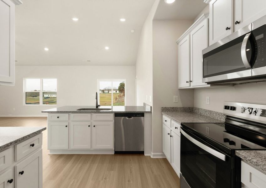 This home has wood cabinetry