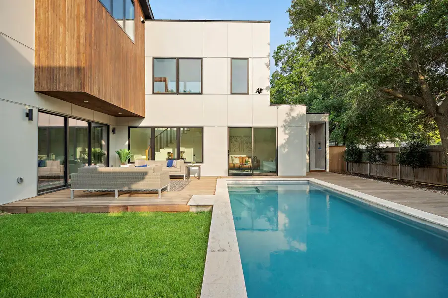 Exterior details and patio area of a home in , Austin (Image 4).