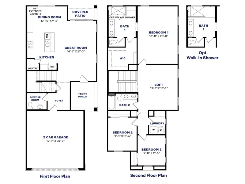 2D floor plan layout for the Little Rock by D.R. Horton in Upper Canyon, Phoenix, AZ (Image 4). 2D floor plan layout for the Little Rock by D.R. Horton in Upper Canyon, Phoenix, AZ (Image 4).