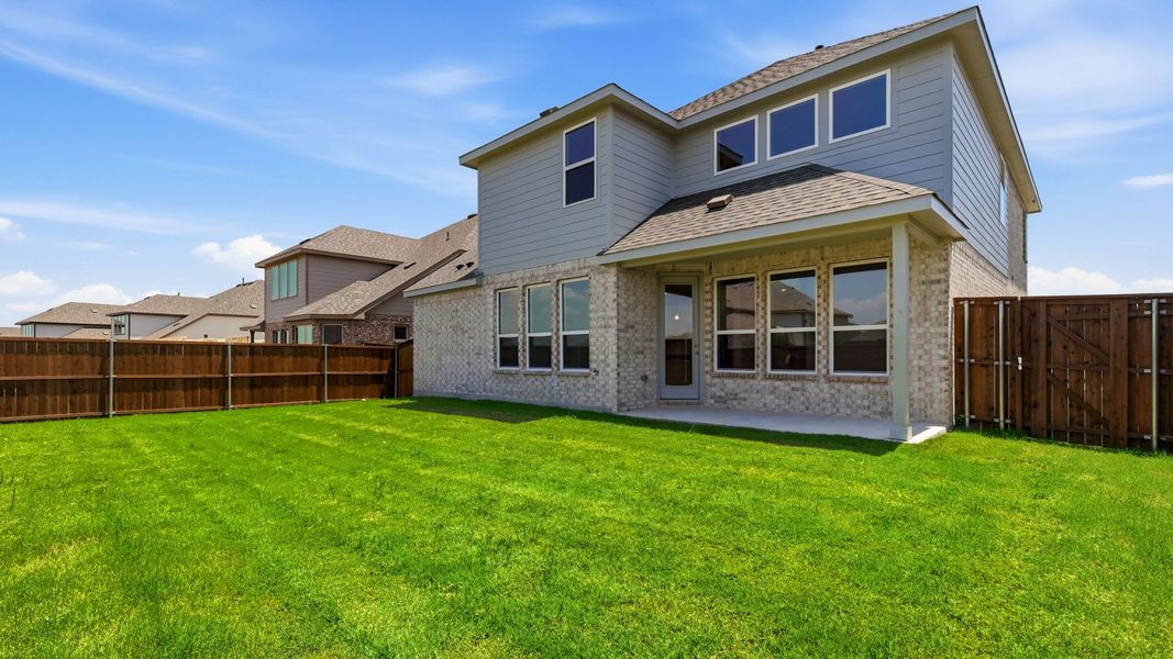 Exterior details and patio area of a home in Anna Ranch, Anna (Image 24).
