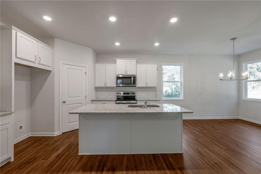 Furnished interior view inside a new home in , Calhoun (Image 7).