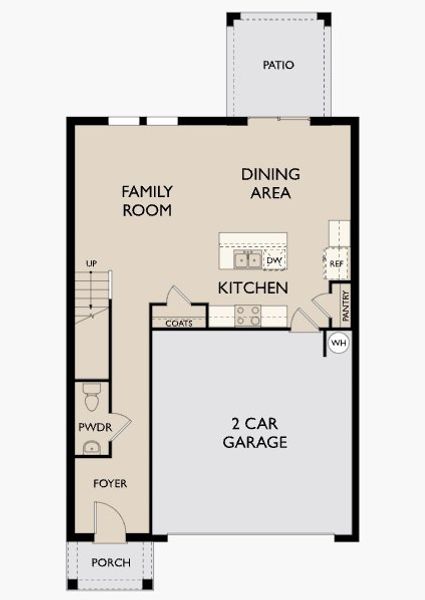 2D floor plan layout for the Voyager by Starlight Homes in Watson Hill, Summerville, SC (Image 5).
