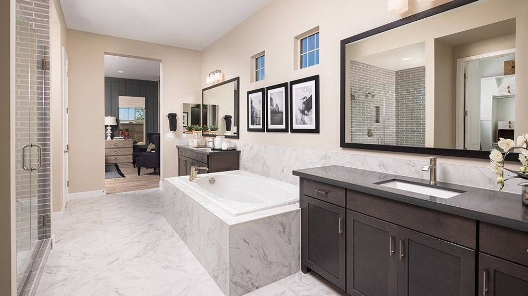 Furnished interior view inside a new home in Legado, Queen Creek (Image 13).