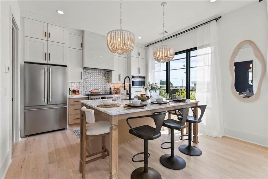 Furnished interior view inside a new home in , Atlanta (Image 40).