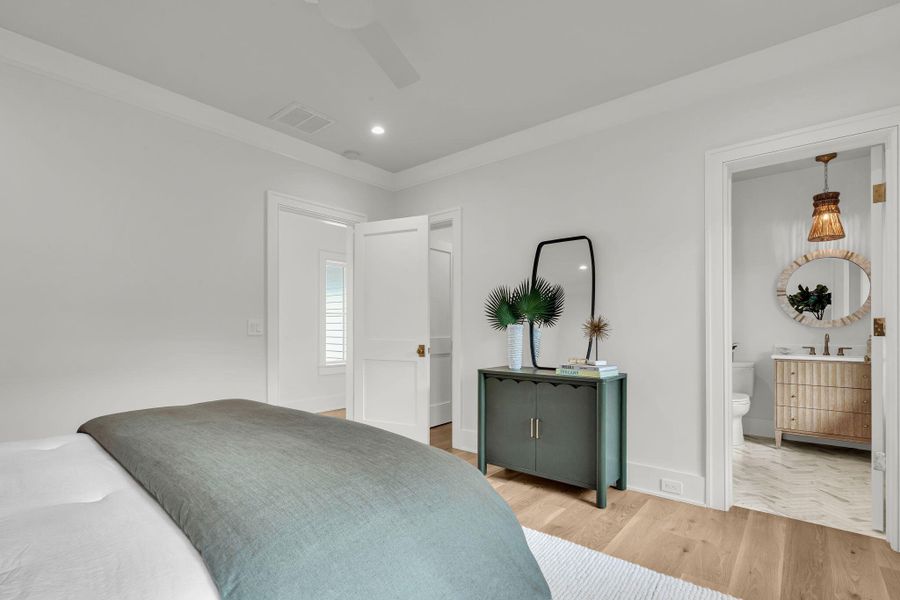 Furnished interior view inside a new home in , Mount Pleasant (Image 9).