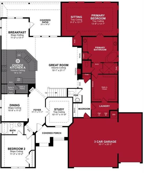 Beazer Homes The Villages at Hurricane Creek Kerrville floorplan.