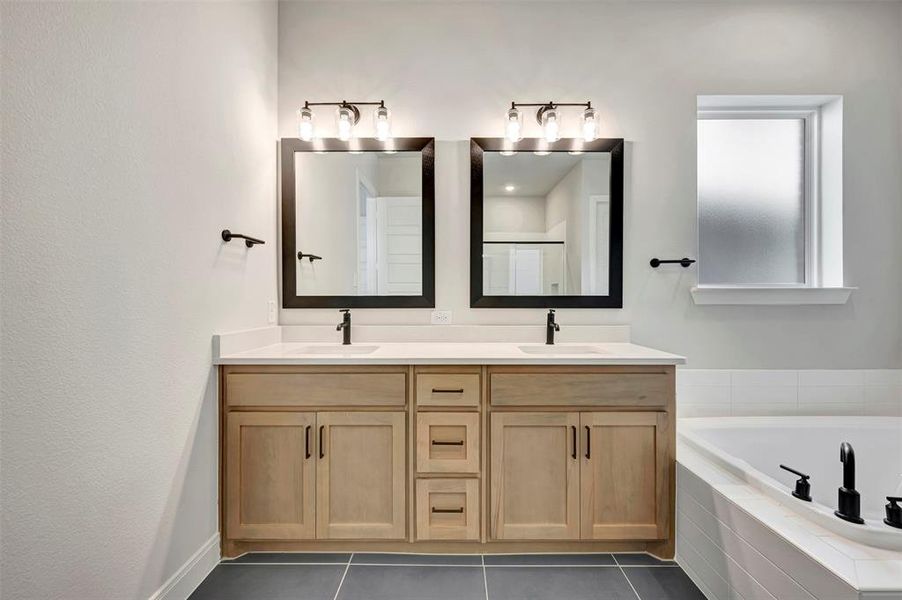 Furnished interior view inside a new home in Pecan Square - Gardens, Northlake (Image 15).