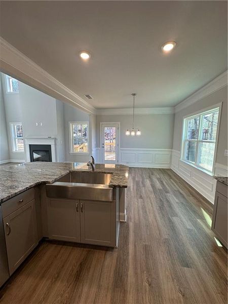 Furnished interior view inside a new home in Mirror Lake at South Harbour, Villa Rica (Image 6).