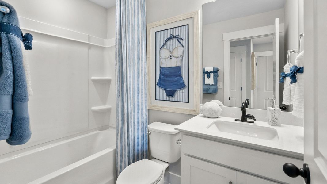Furnished interior view inside a new home in Park Circle Townhomes, North Charleston (Image 24).