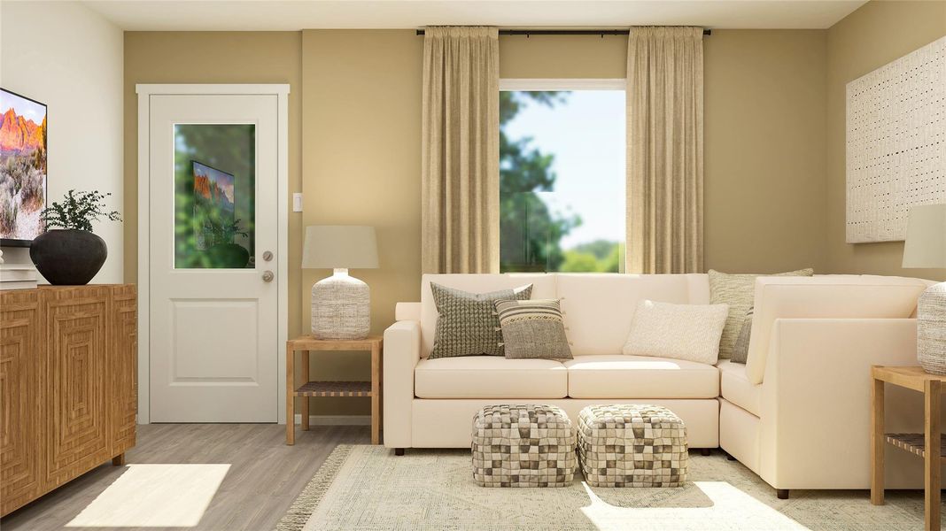 Furnished interior view inside a new home in Sila, Huffman (Image 3).