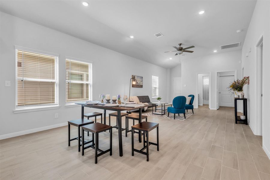 Furnished interior view inside a new home in , Magnolia (Image 12). Furnished interior view inside a new home in , Magnolia (Image 12).