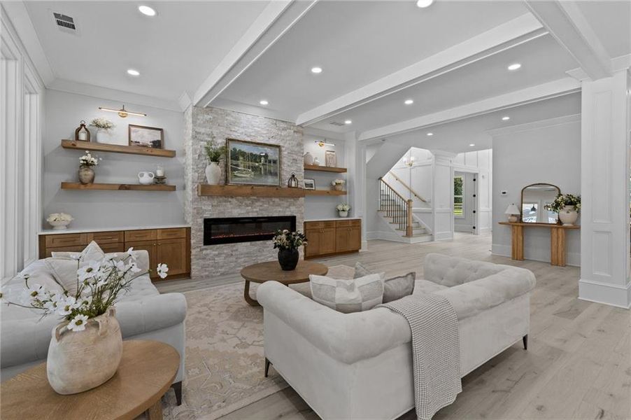 Furnished interior view inside a new home in , Dacula (Image 6).