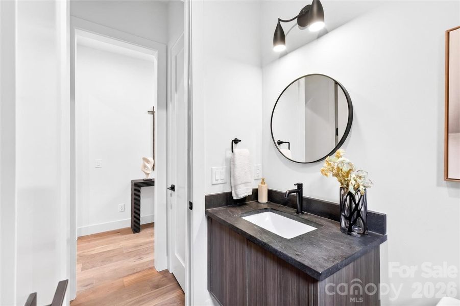 Half bath on main floor