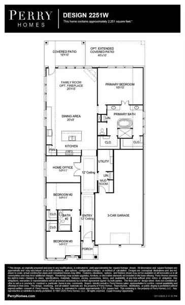 2D floor plan layout of this home in La Cima, San Marcos, TX (Image 2).