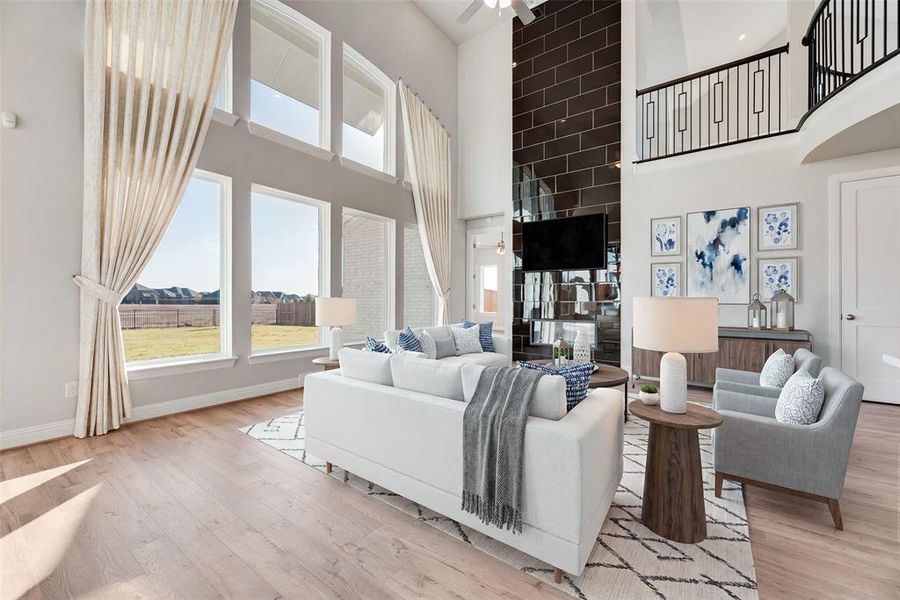 Furnished interior view inside a new home in Park Trails, Forney (Image 15).