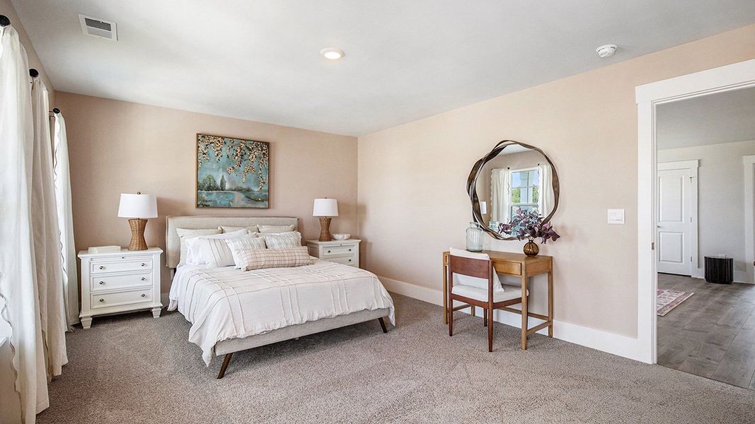 Representative furnished interior of a home built from the HARBOR OAK by D.R. Horton in The Forest at Black Bear, Longs (Image 15).