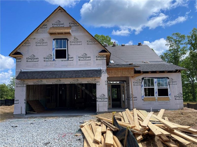 In-progress construction of a new home in , Gainesville, GA (Image 34).