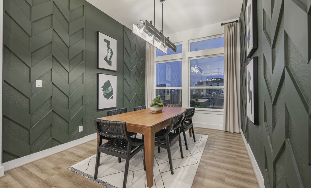 Representative furnished interior of a home built from the Adelaide by Chesmar Homes in Mesa Western, Cibolo (Image 9).