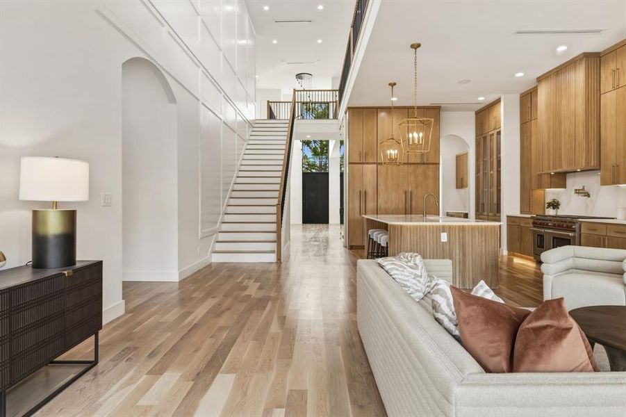 Furnished interior view inside a new home in , Dallas (Image 13).