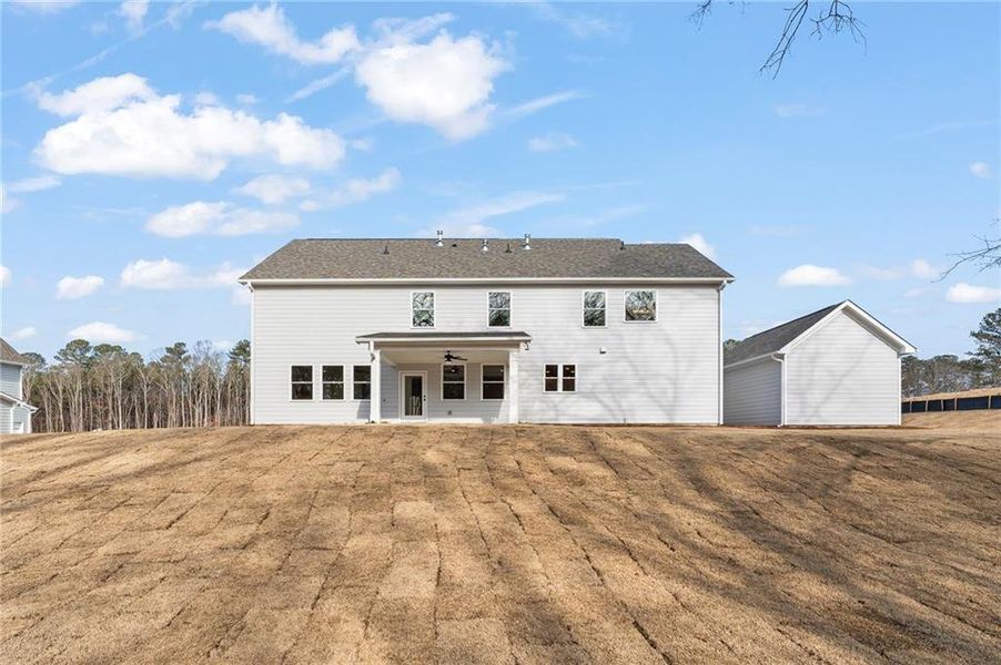 Exterior details and patio area of a home in , Marietta (Image 29).