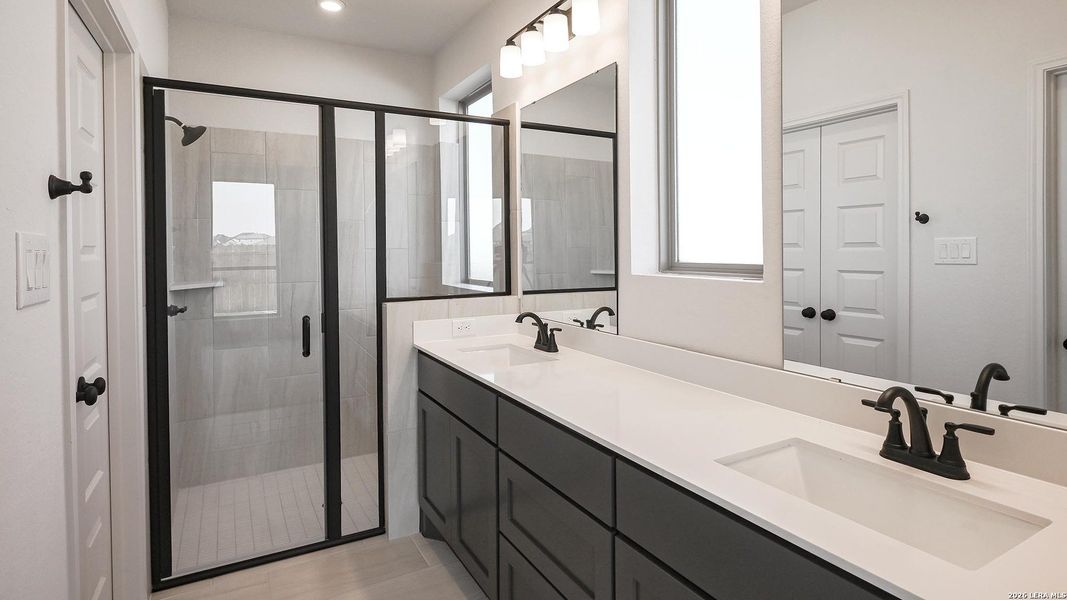 Furnished interior view inside a new home in Legacy at Lake Dunlap, New Braunfels (Image 14).